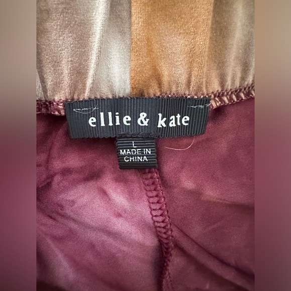 Ellie & Kate tie dye crop tops and pants set size L - Picture 9 of 11